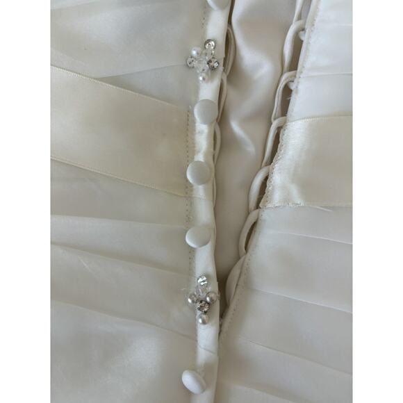 Ivory Wedding Gown Dress Swarovski Crystal Sash 8966 Size 4/6 Allure Bridals‎ - Picture 7 of 13